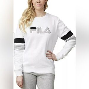 Women’s Fila White Crewneck Sweatshirt